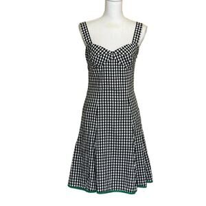 Donna Morgan black gingham sundress, 6, pinup, rockabilly, whimsical, picnic